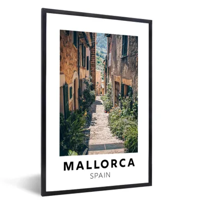 Produktbild von MuchoWow® Gerahmtes Poster Spanien - Mallorca - Steine 60x90 cm - Poster mit Schwarzem Bilderrahmen Wandposter Rahmen Foto Bilder - Kunst