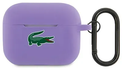 Zdjęcie produktu dla Etui Lacoste Silicone do AirPods Pro 2 fioletowy