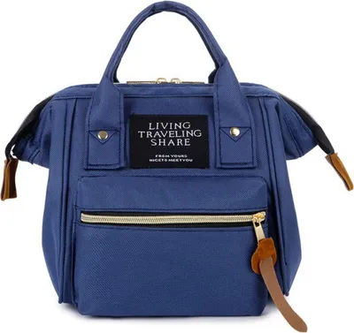 Produktbild von 3in1 Damen Schultertasche Handtasche Rucksack in Blau, Frauen Tasche, Multifunktionstasche
