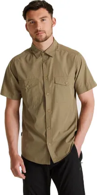 Immagine prodotto di Craghoppers - Camicia "Expert Kiwi" da uomo a maniche corte CG1756 (L) (Grigio pietra)