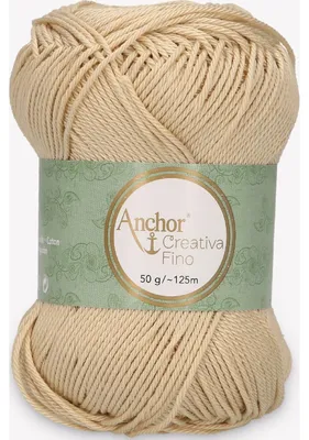 Obrázok produktu pre Anchor Creativa Fino – priadza z bavlny na háčkovanie (farba 00404)
