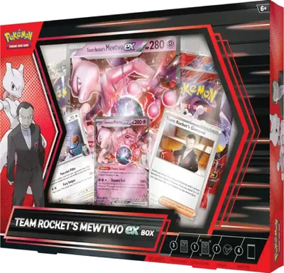 Produktbild von Pokémon TCG: Mewtwo von Team Rocket ab Box