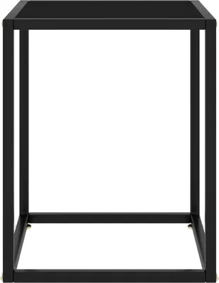 Produktbild von vidaXL Couchtisch Schwarz mit Schwarzem Glas 40x40x50 cm
