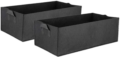 Produktbild von KriuewT 2 Stück Pflanze Wachsende Tasche Vliesstoff Pflanzsack mit Griffe für Kartoffeln, Tomaten und Erdbeeren