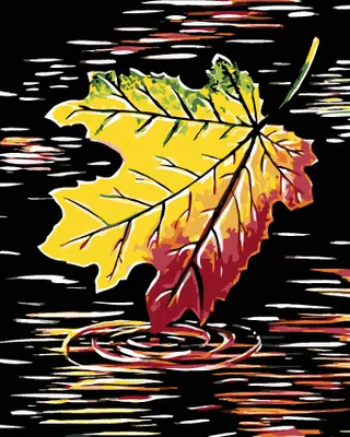 Image de Zuty - Peinture par numéros - FEU D'AUTOMNE, 40 x 50 cm, toile tendue sur châssis