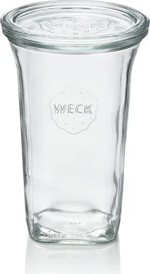 Produktbild von 6x Weck Glas Quadroglas mit Deckel Quadro 795 ml