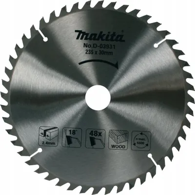 Zdjęcie produktu dla Makita D-03931, Drewno, 23,5 cm, 3 cm, 2,4 mm, Makita, 18°
