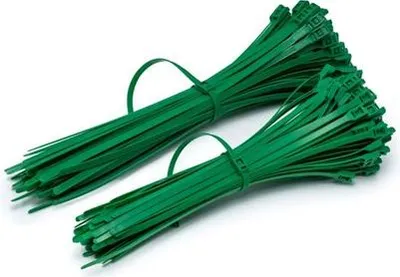 Produktbild von Kabelbinder - Flachverschluss - 400/10 mm Grün