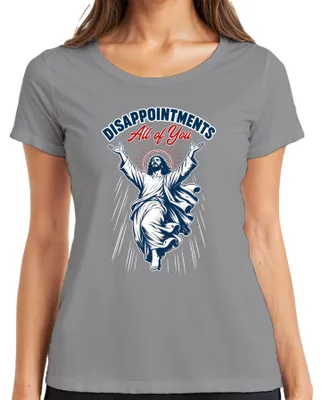 Obrázok produktu pre Tričko s nápisom "Disappointments All of You Jesus Lustig Statement", farba: sivá, veľkosť: M