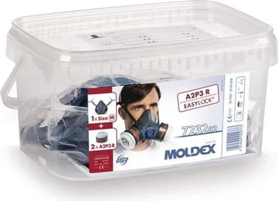 Produktbild von Moldex Atemschutzbox 723202 1x 700201 2x A2P3 R Filter 923001 - 723202