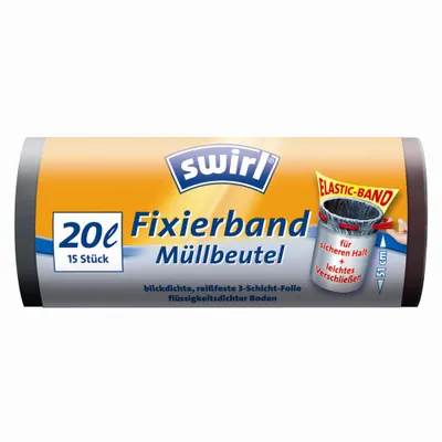 Produktbild von Swirl 174201, 20 l, Schwarz, 515 mm, 48 cm, 15 Stück(e)