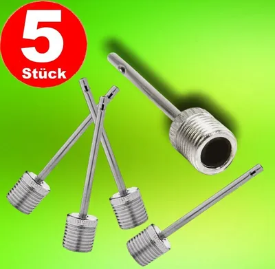 Produktbild von 5x Ballpumpennadel Ballnadeln Pumpe Ballnadel Set Fußball Ventilnadel Luftpumpe