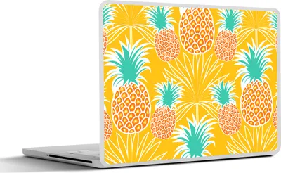 Produktbild von MuchoWow® Laptop Aufkleber Sticker Cover Dschungel - Ananas - Obst - Design 32.5x23.5 cm - Sticker für Laptop - Selbstklebend
