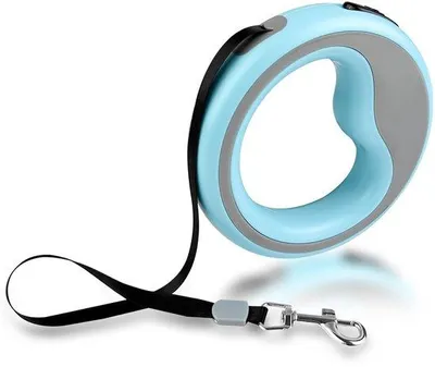Produktbild von Unyqoos® Ausziehbare Hundeleine 2,5 m – 360° drehbarer Haken, knotenfrei, ABS-Gehäuse & reißfestes Nylonseil, ergonomischer Griff für kleine und mittelgroße Hunde