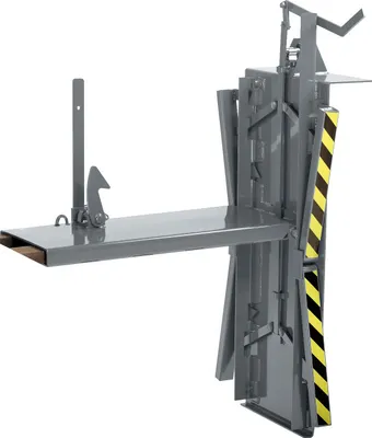Produktbild von RR Industrietechnik Gitterboxwender 570x1640x450mm 450kg Tragkraft RAL 7005 Mausgrau