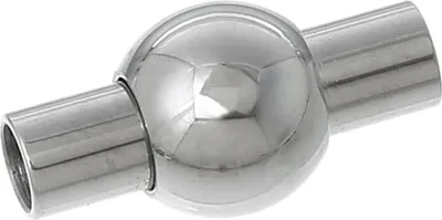 Produktbild von 10 Edelstahl Magnetschließen / Magnet-Verschlüsse, Kugel, 20x6mm