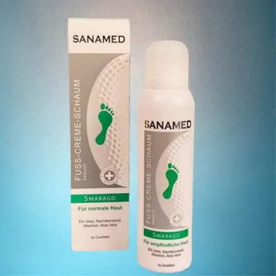 Produktbild von Smaragd Sanamed Fußcremeschaum 150 ml