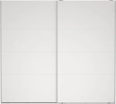 Produktbild von Catania Kleiderschrank 221x244x67cm, 2 Schiebetüren weiß.