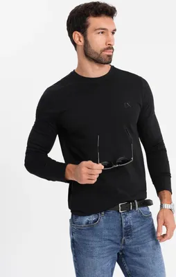 Produktbild von Ombre  Herren SLIM FIT Longsleeve  schwarz XL