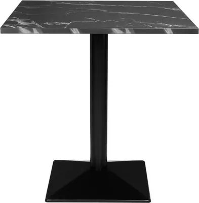 Produktbild von Bolero Kompletter Tisch Quadratisch Schwarze Steinoptik 700mm