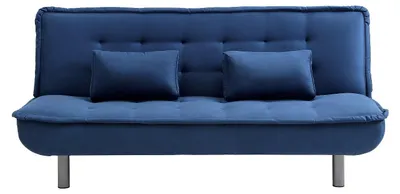 Produktbild von Schlafsofa 3-Sitzer Klappsofa - Stoff - Blau - MISHAN