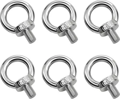 Produktbild von Edelstahl 304 Abdeckkappen Set für Sonnensegel, 6-teilig, Camping