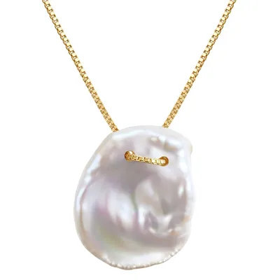 Produktbild von Valero Pearls Halskette Sterling Silber Süßwasser-Zuchtperle 45,0 cm 50100195