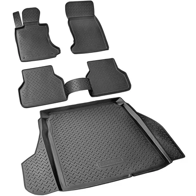 Produktbild von Fußmatten & Kofferraumwanne Set passend für  BMW 5er E60 Limousine, 2003-2010