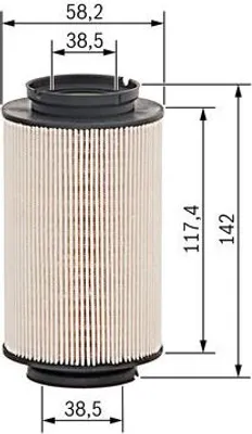 Produktbild von Bosch Kraftstofffilter  1 457 070 007