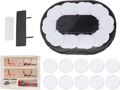 Obrázek produktu pro Automatický rotační stroj na sushi se šnekovým dopravníkem pro domácí použití, vybavený stolem pro předvádění přípravy sushi