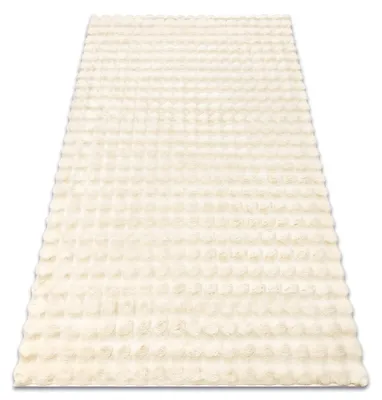 Image de Tapis BUBBLE ivoire 12 IMITATION DE FOURRURE DE LAPIN 3D structurel beige 120x170 cm