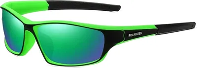 Immagine prodotto di J&W Occhiali da sole sportivi da uomo Fisnike Verde Taglia unica