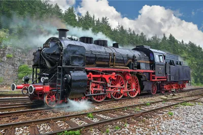 Produktbild von Revell Express locomotive S3/6 BR18(5), Modell einer Schnellzuglokomotive, Montagesatz, 1:87, Express locomotive S3/6 BR18(5), Unisex, 154 Stück(e)