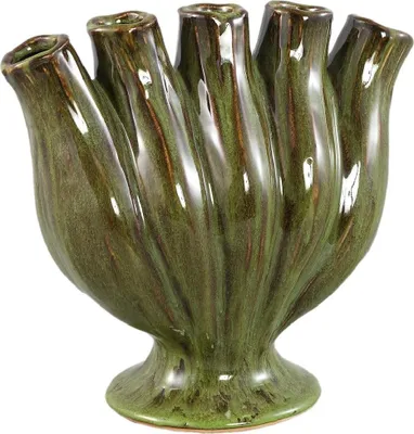 Produktbild von PTMD - Gylian Vase - Grün - 28 x 13,5 x 26 cm