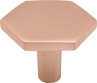 Produktbild von Natural Goods Berlin Möbelgriff HEXAGON, Möbelknopf, Schrankgriff, Knauf für Schublade und Tür, Rosé, 1 Stück