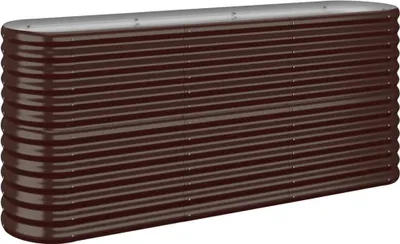 Produktbild von vidaXL Hochbeet Verzinkter Stahl 152x40x68 cm Braun