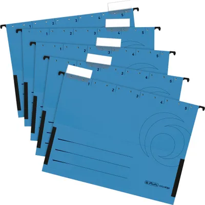 Produktbild von Herlitz 5874763 Hängeordner Karton Blau 5 Stück(e) (5874763)