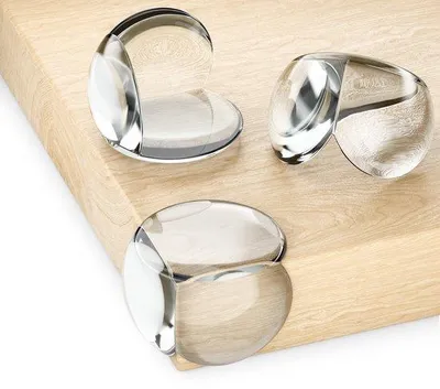 Produktbild von Unyqoos® transparente Silikon-Eckenschützer 12er Set – kindersicher, selbstklebend & restlos entfernbar für Tisch, Schrank, Glas, Kunststoff