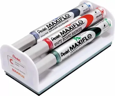 Immagine prodotto di Set 4 pennarelli colorati Pentel Maxiflo con cancellino MWL5s-4n
