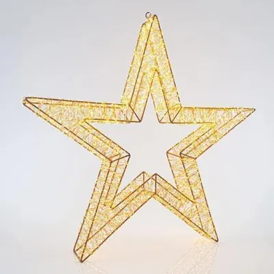 Obrázek produktu pro Eurolamp Vánoční dekorace svítící hvězda, 4800 teple bílých LED diod, 70 cm, 1 ks