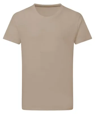 Produktbild von Signature - T-Shirt ohne Etiketten für Herren FK3203 (XL) (Pastel Macchiatobeige)