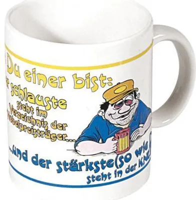 Produktbild von Motivtasse mit Print Du einer bist 57075 weiss