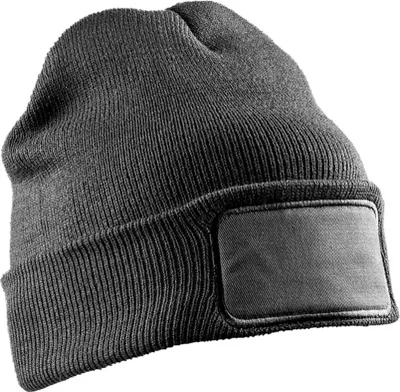 Produktbild von Result Winter Essentials - Mütze Fläche zum Bedrucken für Herren/Damen Uni RW9407 (Einheitsgröße) (Grau)