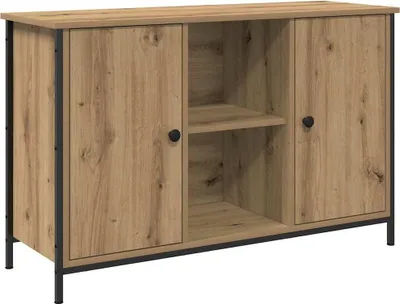 Zdjęcie produktu dla Zestaw szafek pod telewizor vidaXL, dąb Artisan, 101 x 35 x 65 cm, materiały drewnopochodne