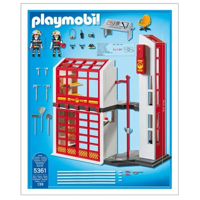 Produktbild von PLAYMOBIL 5361 - Feuerwehrstation mit Alarm