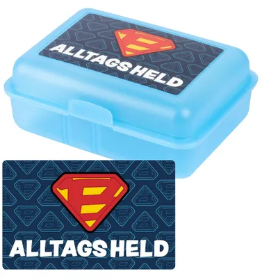 Lunchbox mit Trennwand, 1,2 l, blau, spülmaschinengeeignet