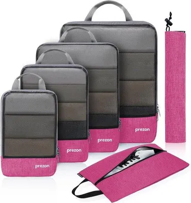 Produktbild von Famanu Kompressionswürfel mit Tasche für Schuhe und Wäsche - Reisegepäck-Organizerset