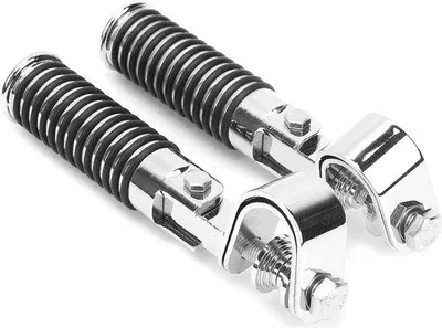 Produktbild von Motorradfußrasten 1 Zoll Crashteller Schutzbar Gummi Metall Edelstahl Set