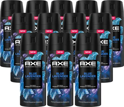 Produktbild von Axe Premium Bodyspray Blue Lavender Deo ohne Aluminiumsalze mit 72 Stunden Schutz gegen Körpergeruch 150 ml 12 Stück