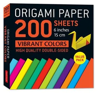 Obrázek produktu pro Origami papír 200 listů Vibrant Colors 6 (15 CM)